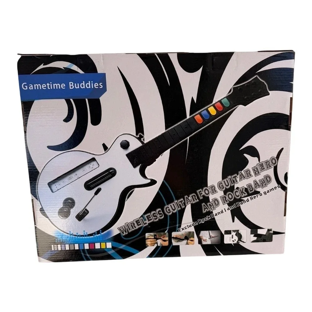 Gametime‎ Buddies Wireless Guitar for Nintendo Wii Games Guitar Hero & Rock Band